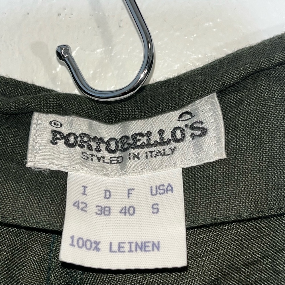 Vintage Portobello’s 2 Piece Linen Culotte Short Set Made in Italy - Picture 6 of 14